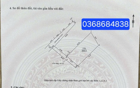 Bán đất 200m² ngang 9.7m giá 11.8 tỷ Xã Thiên Lộc