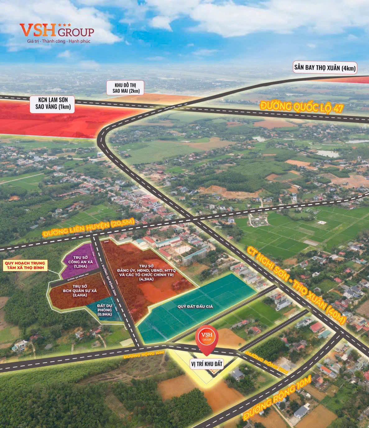 Sở hữu đất nền ven KCN Lam Sơn Sao Vàng ngay hôm nay, đón đầu làn sóng tăng giá!