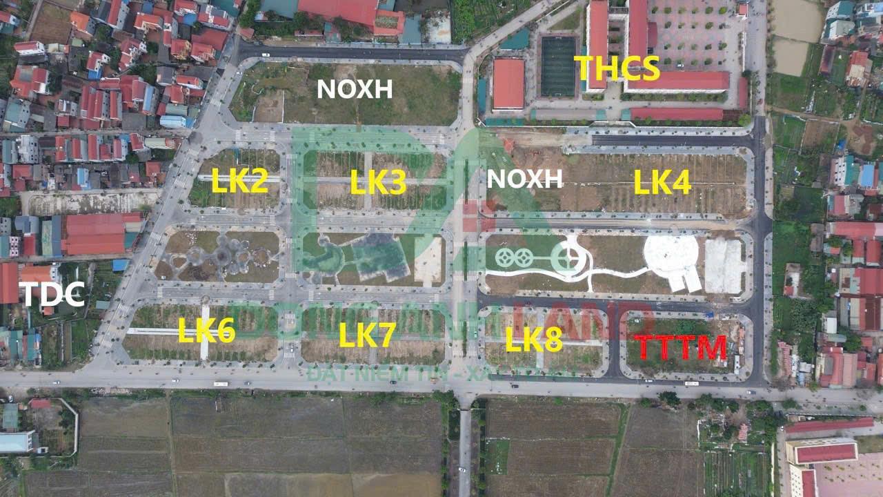 Bán lô LK6-19 đất đấu giá Thụy Lâm đẹp không lỗi phong thủy giá 90tr.m2