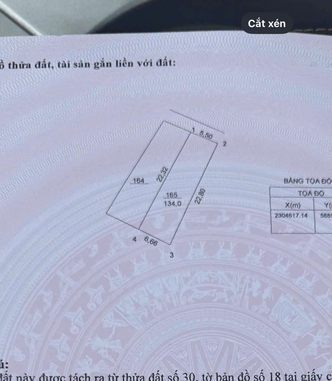 Bán đất 134m² full thổ cư ngang 5,5m giá 6.43 tỷ tại Xã Thượng Phúc