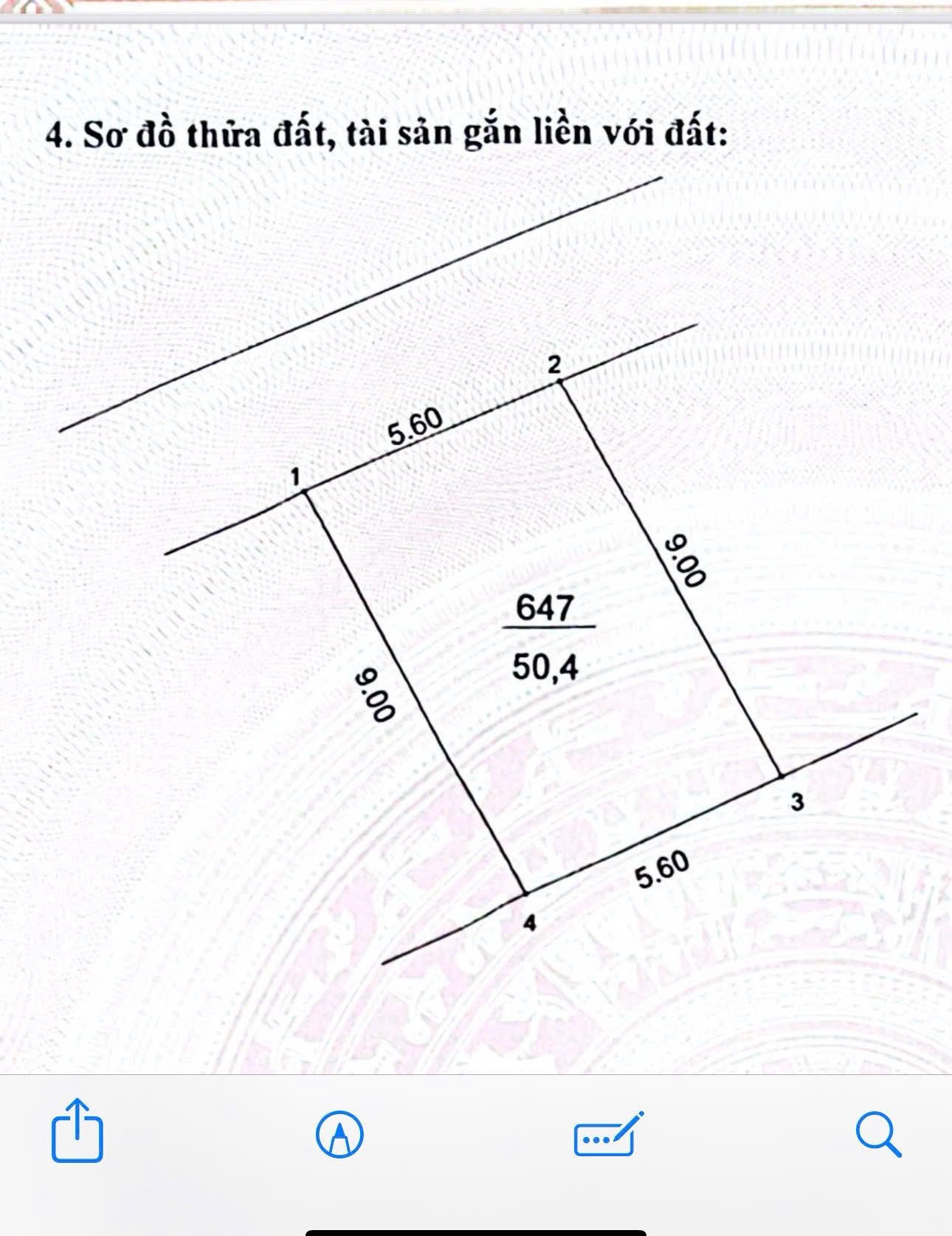 Bán đất 50,4m² full thổ cư ngang 5m giá 5.2 tỷ tại Xã Thường Tín bình vọng, văn bình thường tín