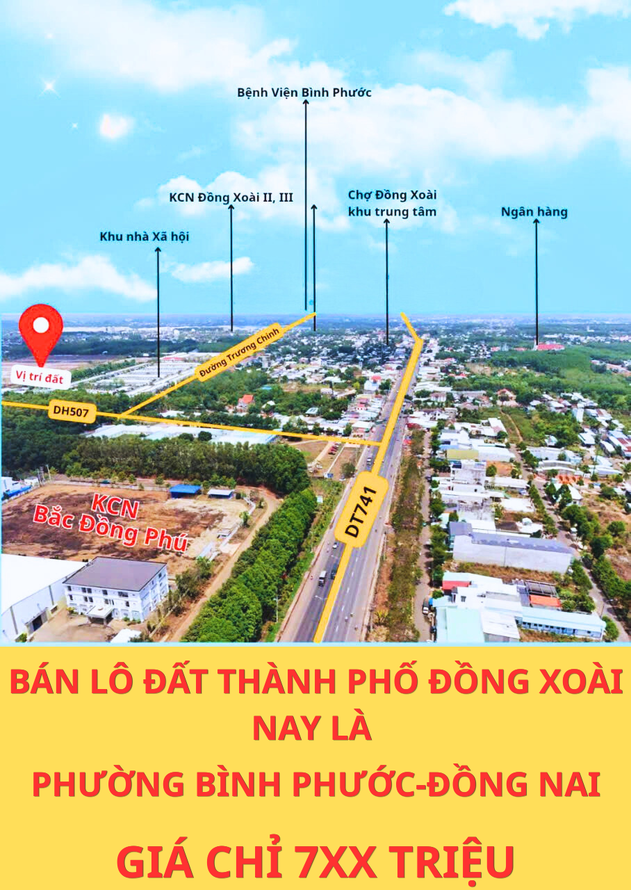 BÁN GẤP LÔ ĐẤT KDC HOÀNG HƯNG THỊNH ,TRUNG TÂM THÀNH PHỐ ĐỒNG XOÀI