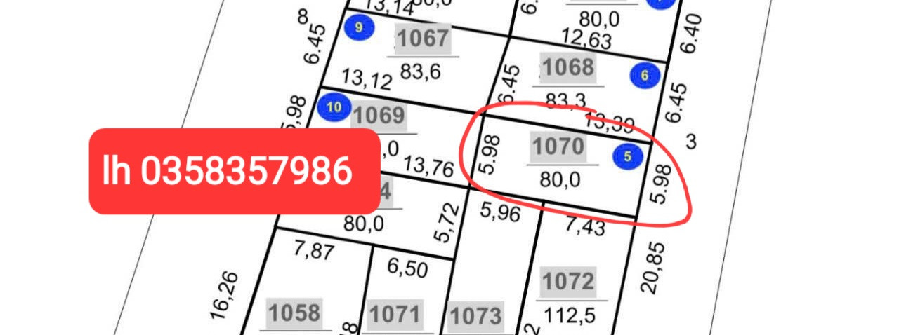 Bán đất 80m² full thổ cư ngang 5.98m giá 4.17 tỷ tại Xã Tiến Thắng