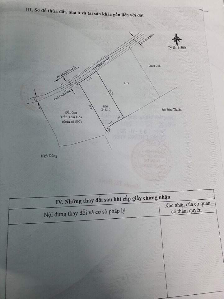 Bán  đất thổ cư 246m² , giá 3.2 tỷ tại, Xã Trạm Hành, Thành phố Đà Lạt, Lâm Đồng