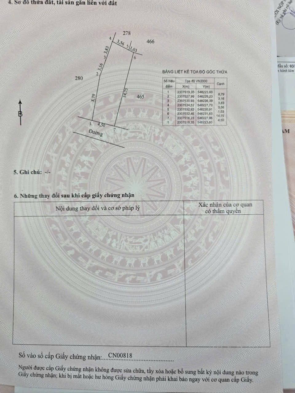Bán đất 73,9m² full thổ cư ngang 4,5m giá 2.25 tỷ tại Xã Triệu Việt Vương