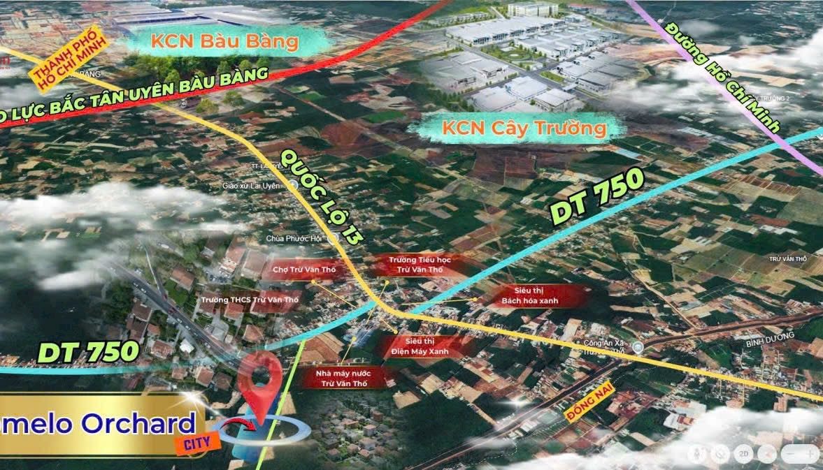 Bán đất 250m² có sẵn 100m² thổ cư ngang 5m giá 950 triệu tại Xã Trừ Văn Thố