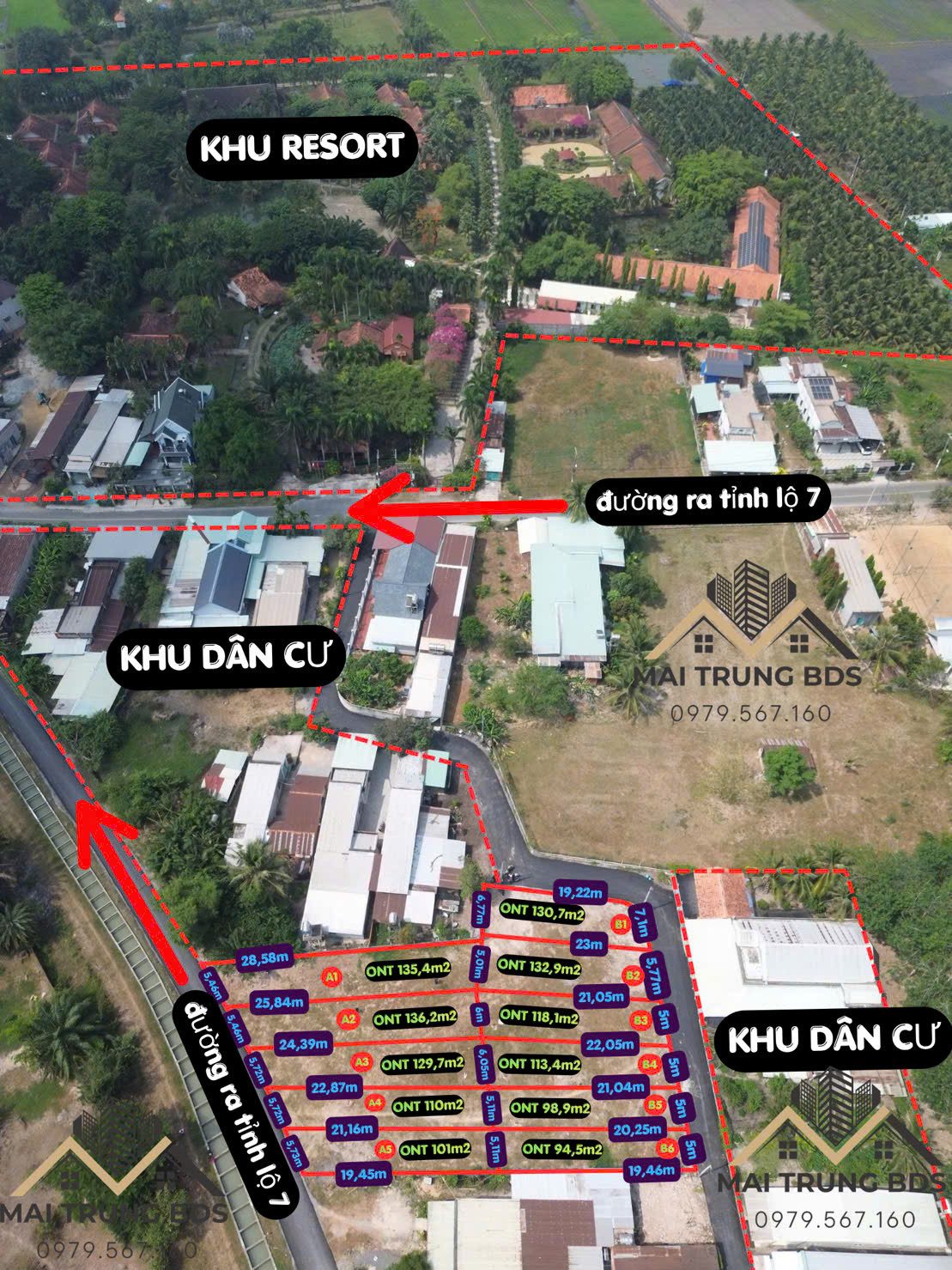 Đất Củ Chi Giá Tốt – Em mới ra vài lô mặt tiền đường nhựa Trung Lập Thượng, giá từ 1 tỷ 30