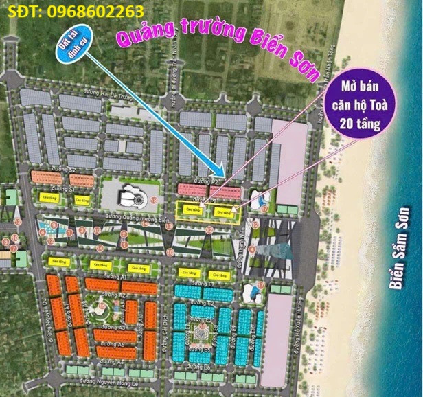 ĐẤT ĐẸP – GIÁ ĐẦU TƯ - CẦN BÁN 2 LÔ ĐẤT 2 MẶT TIỀN phố Trung Kỳ, P.Trung Sơn, TP Sầm Sơn, Thanh Hoá