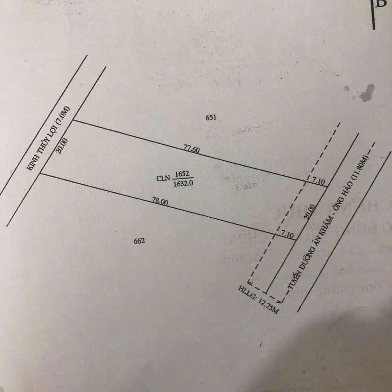 Bán đất 1632m² ngang 20m giá 4.08 tỷ tại Xã Trường Long