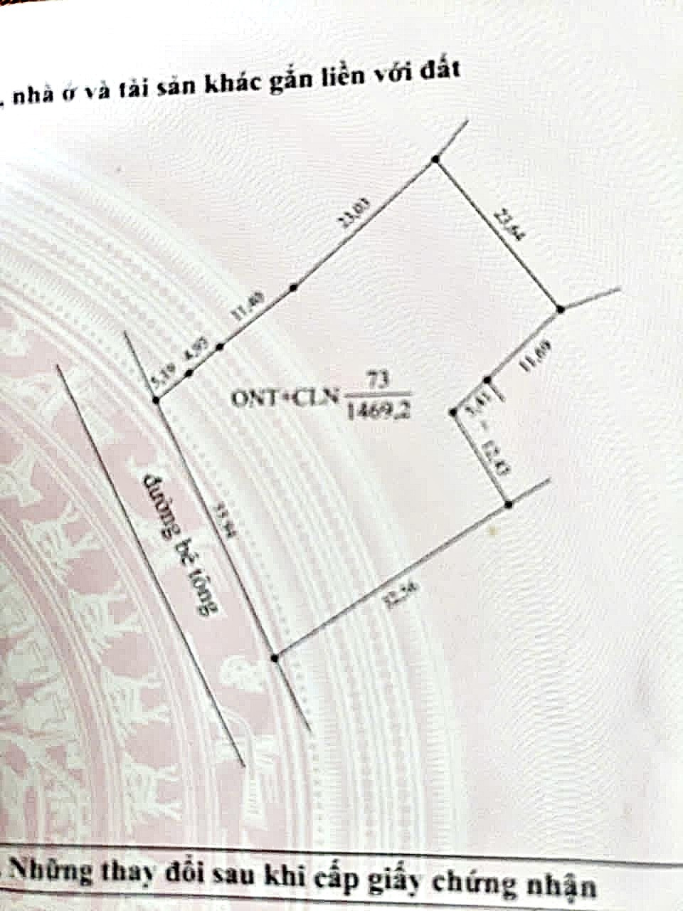 Bán đất 1469m² ngang 35m giá 1.2 tỷ Xã Trường Sơn