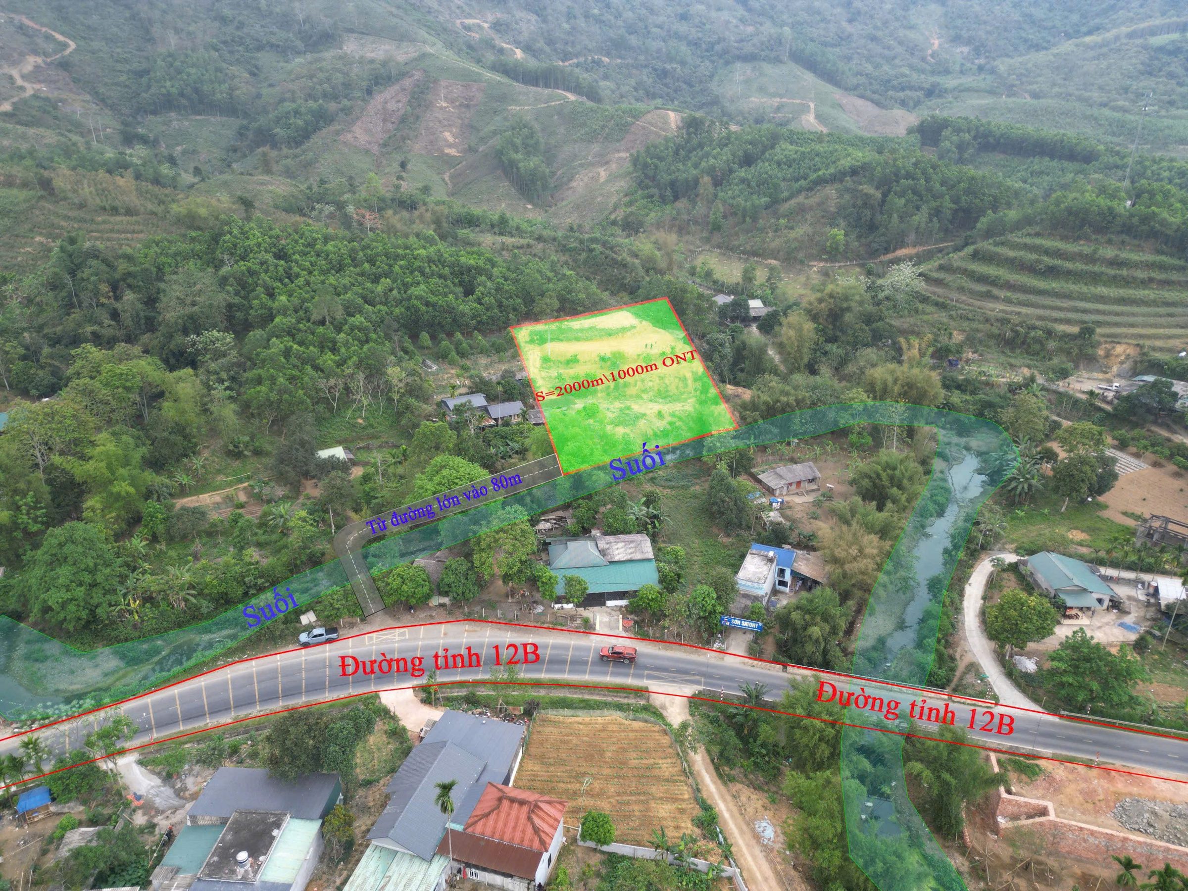 2000m có 1000m ONT tại Kim Bôi, Hòa Bình - Gần đường 12B - Phù hợp đầu tư, Nghỉ dưỡng
