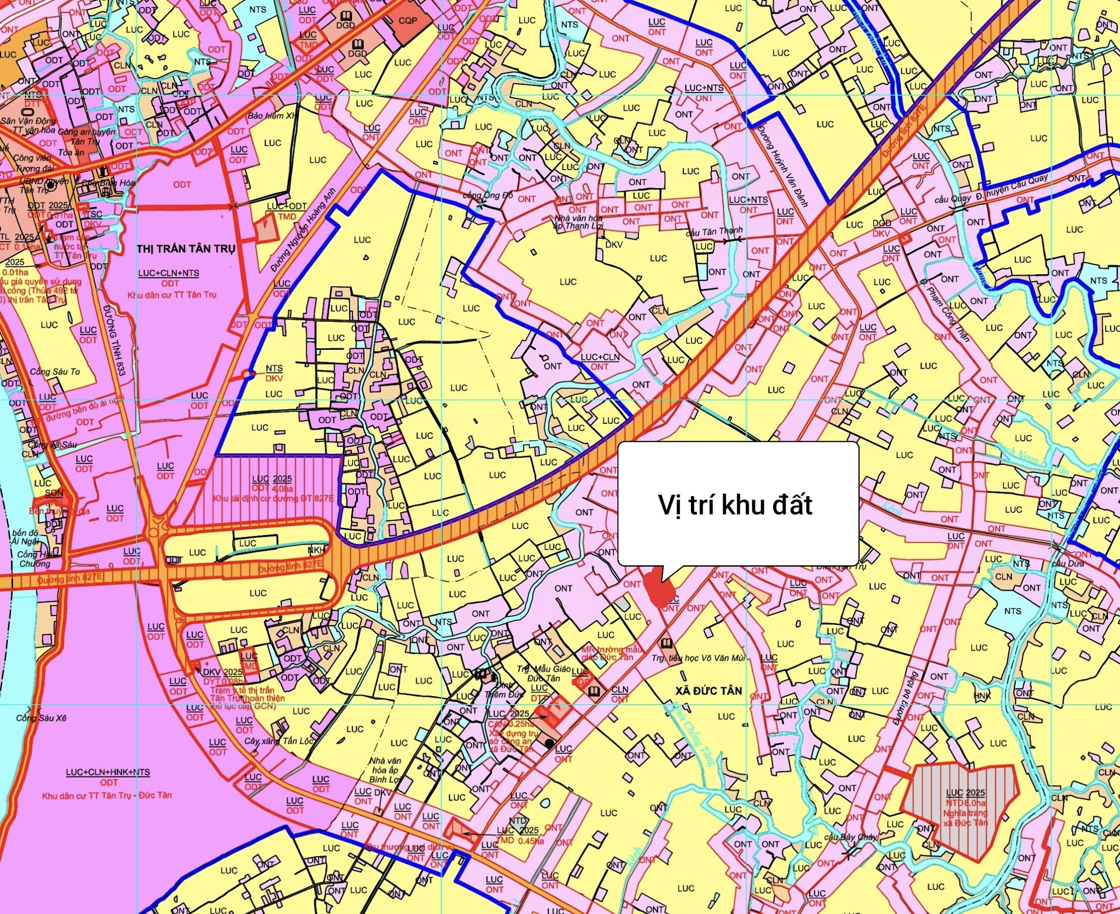 Bán đất 3000m² ngang 44m giá 3.9 tỷ tại Xã Vàm Cỏ