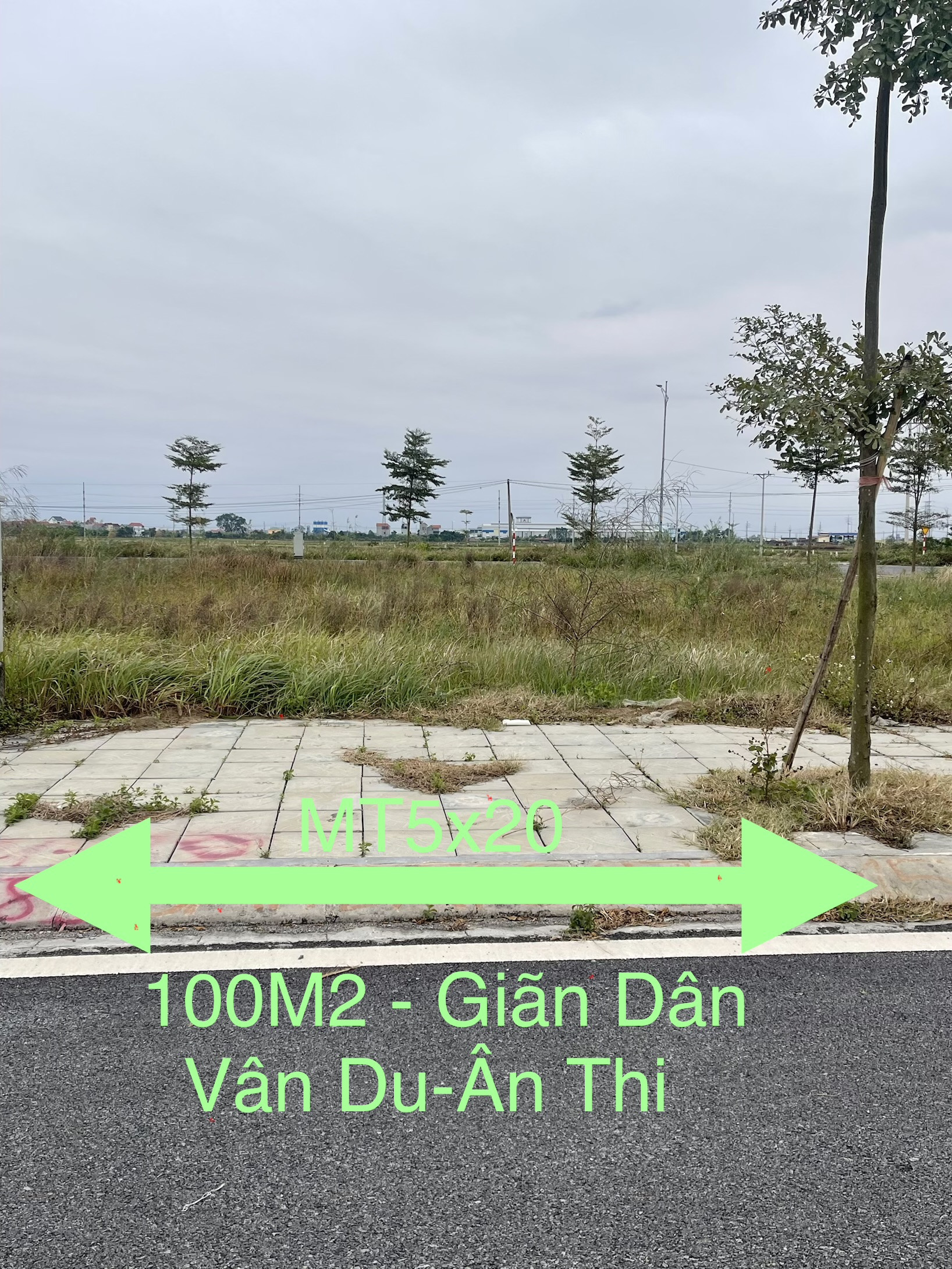 Bán đất 100m² full thổ cư ngang 5m giá 3.1 tỷ tại Xã Vân Du Huyện Ân Thi