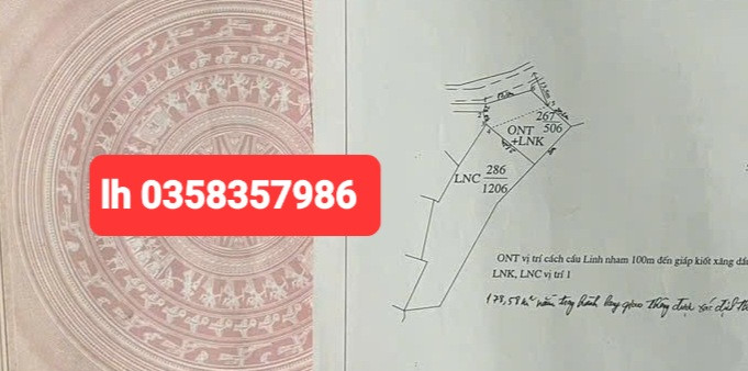 Bán đất 1712m² ngang 20m giá 4.7 tỷ Xã Văn Hán
