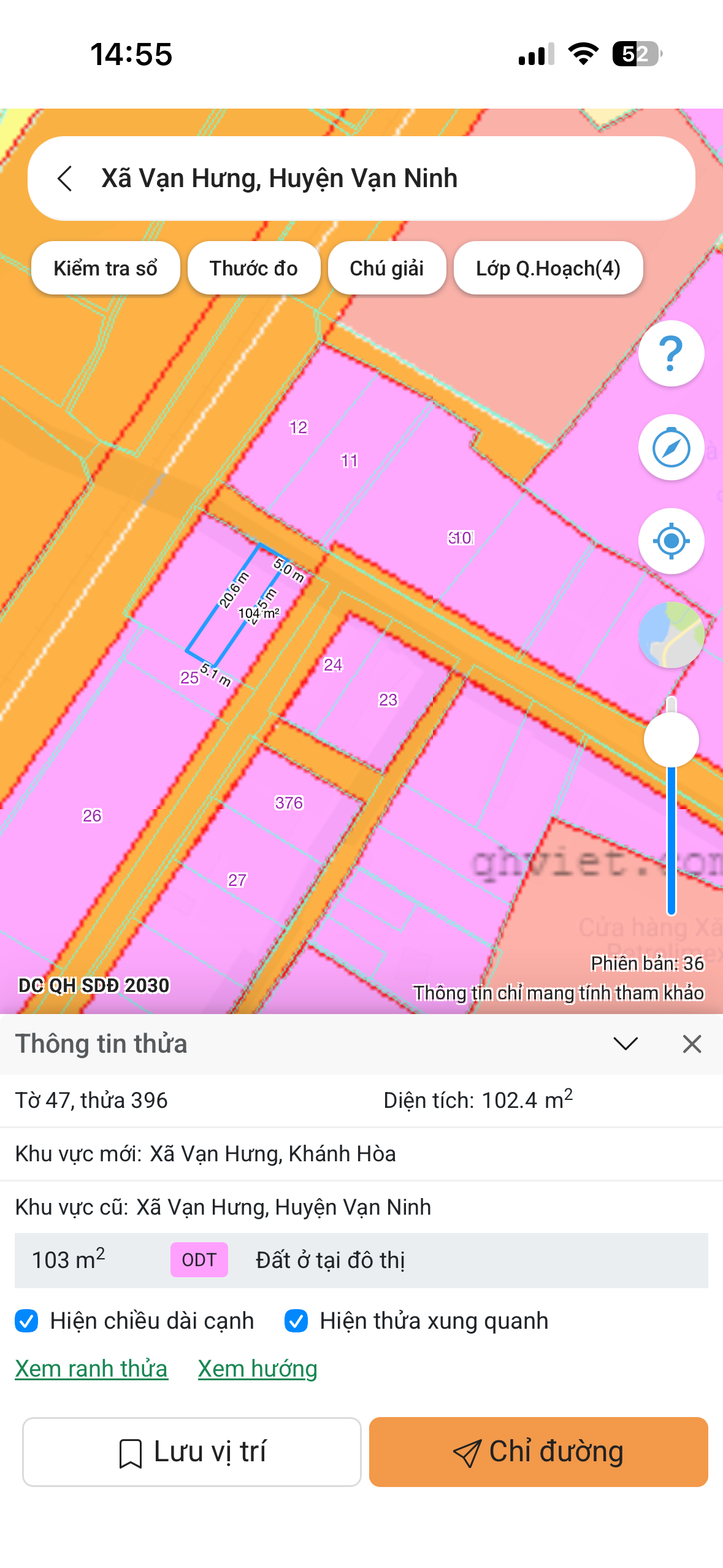 Bán Đất 159m2 có sẵn 105 m2 thổ cư giá 2.08 tỷ tại - Chọn - Xã Vạn Hưng Huyện Vạn Ninh Khánh Hòa