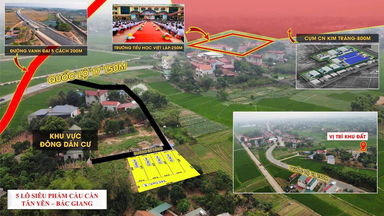 SIÊU PHẨM 5 LÔ CẦU CẦN – SÁT QL17, GIÁ CHỈ TỪ 6XX/LÔ