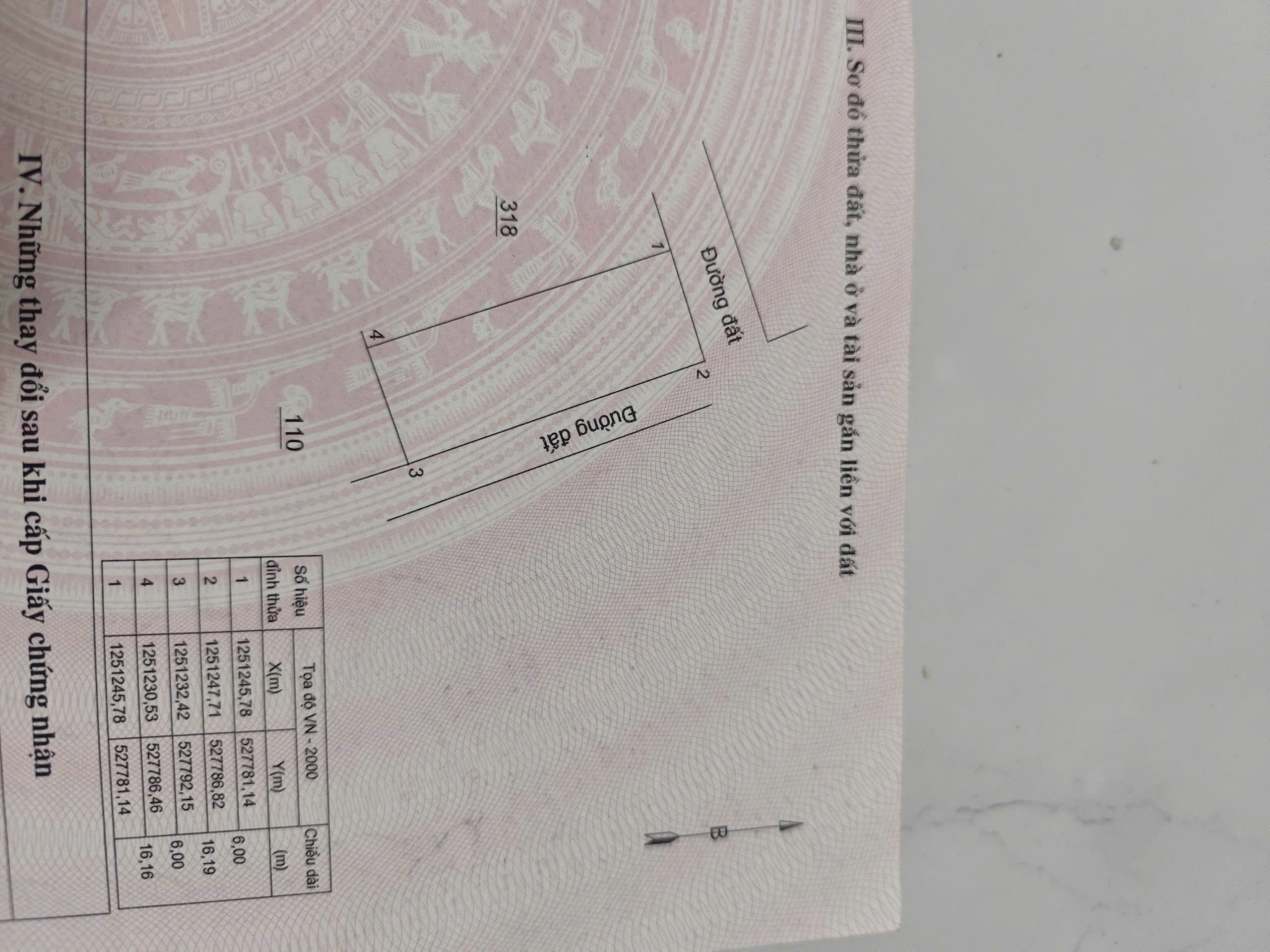 Bán đất 97m² full thổ cư ngang 6m giá 450 triệu tại Xã Vĩnh Hảo