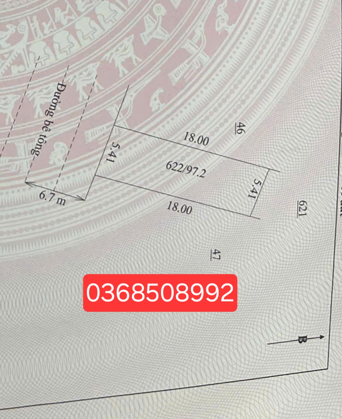 Bán đất 97m² ngang 5,4m giá 2.85 tỷ Xã Xuân Cẩm