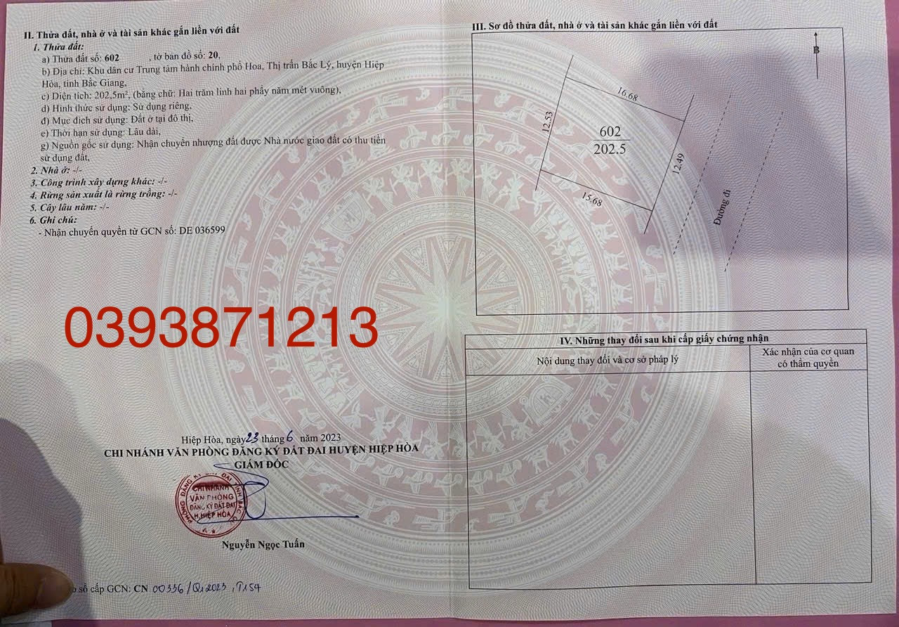 Bán đất 202m² ngang 12,5m giá 4.15 tỷ Xã Xuân Cẩm