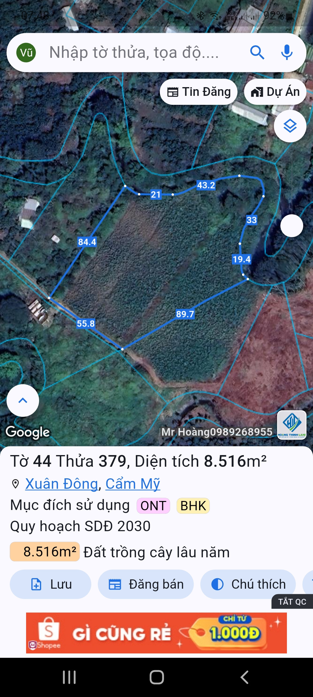 Nhà Đất Xuân Đông Cẩm Mỹ  Đồng Nai