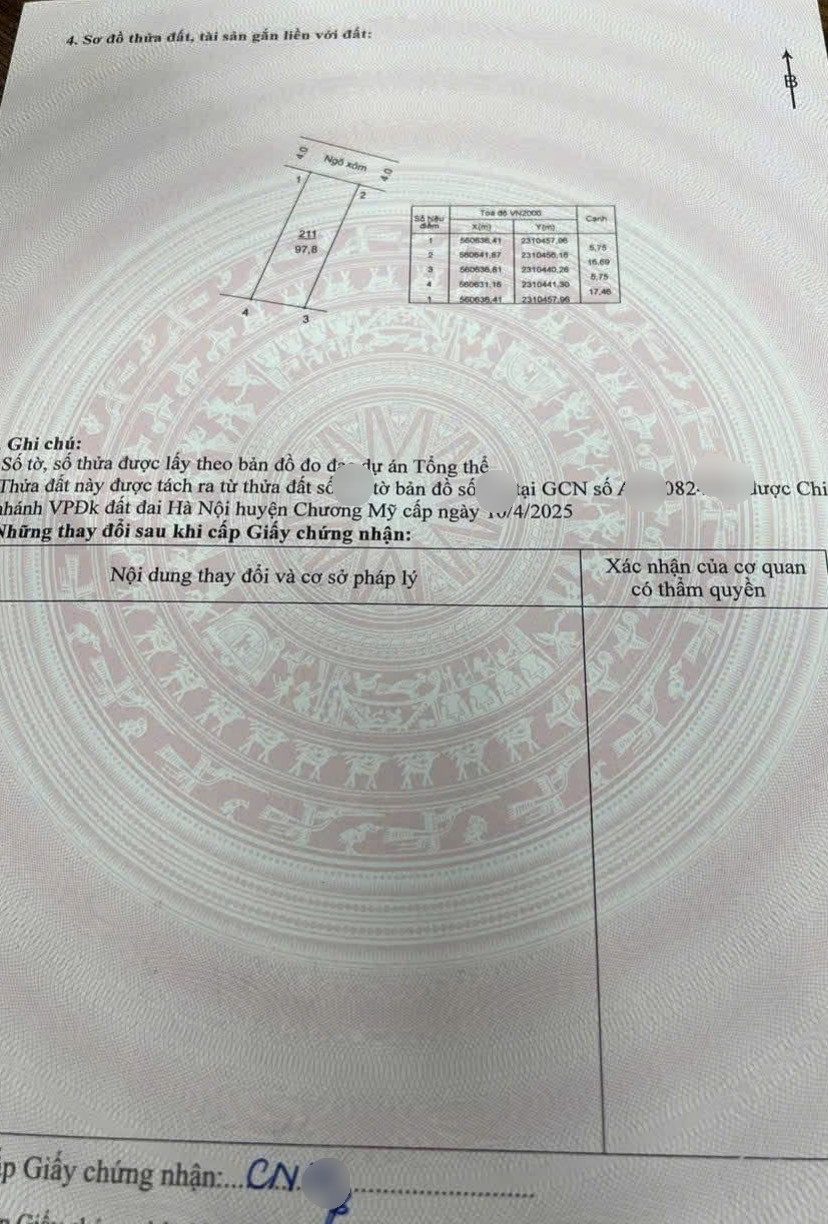 Bán đất 98m² full thổ cư ngang 5m giá 2.6 tỷ tại Xã Xuân Mai