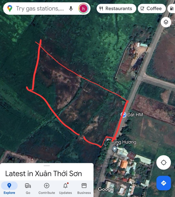 Đất quy hoạch đất ở 2Mt  Xuân Thới Sơn A . đường xe công : 54 x150