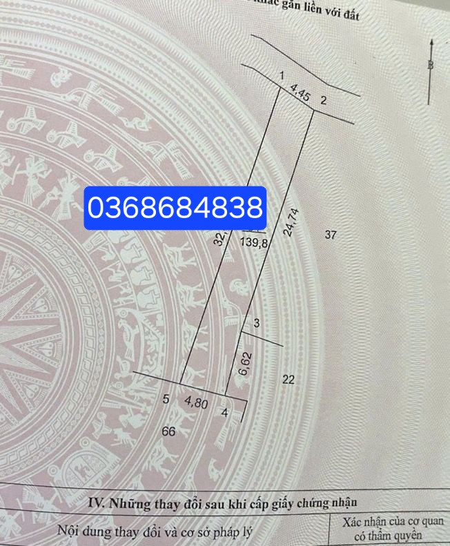 Bán đất 139.8m² full thổ cư ngang 4.5m giá 4.45 tỷ tại Xã Yên Lãng
