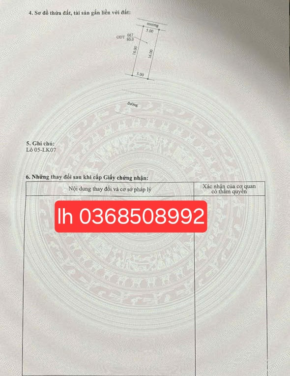 Bán đất 90m² ngang 5m giá 1.25 tỷ Xã Yên Thế