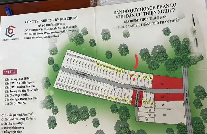 Bán lô đất phân lô full Thổ cư đường 715 Thiện Nghiệp - thích hợp xây nhà ở view biển. 0974090487