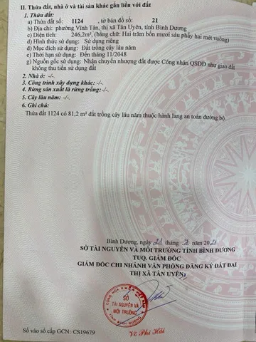 Bán đất cách chợ 500m cách trường 800m  vĩnh tân.