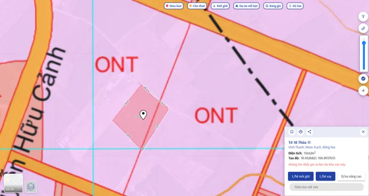 Bán Lô Đất 15.650m2 Giá 85 tỷ