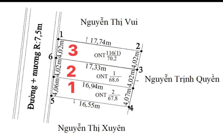 Bán đất 70m² ngang 4m đường nhựa 7m. giá 3.2 tỷ tại Lâm Động Thuỷ Nguyên
