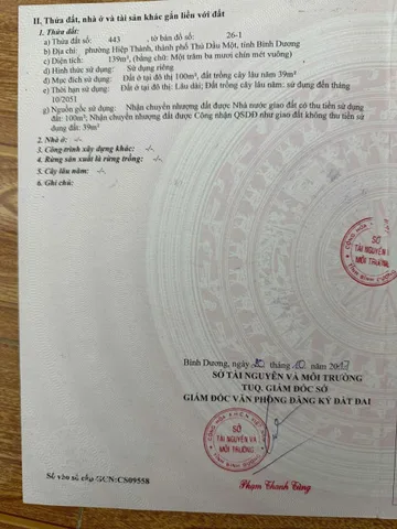 Bán Đất cách chợ chỉ 100m. trường học ,siêu thị sát bên  Đất sạch, giấy phép xây dựng chính. Diện tích 5,4 nở hậu 6m dài 25m tổng diện tích 139m  Thổ cư 100 thoải mái xay nhà luôn  Đường 5m