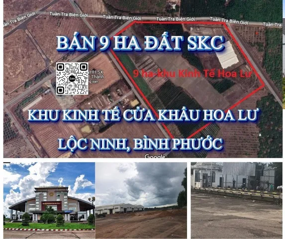 🔥 9 HA ĐẤT SKC - KHU KINH TẾ CỬA KHẨU HOA LƯ, LỘC NINH, BÌNH PHƯỚC