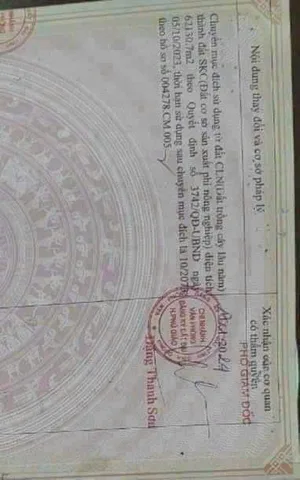 Bán 9,7 ha đất Phú giáo Binh Dương Có 6,3 skc đóng 50 năm giá thương lượng