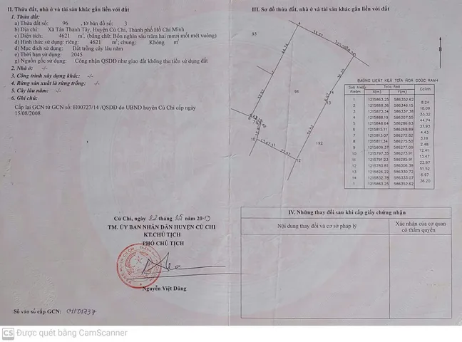 (L11) Đất cây lâu năm , xã Tân Thạnh Tây, dt 4.621m2, giá 800k/m2 thương lượng