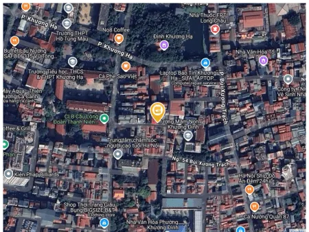 Bán nhà 50m² 15.5 tỷ tại Phường Khương Đình Quận Thanh Xuân