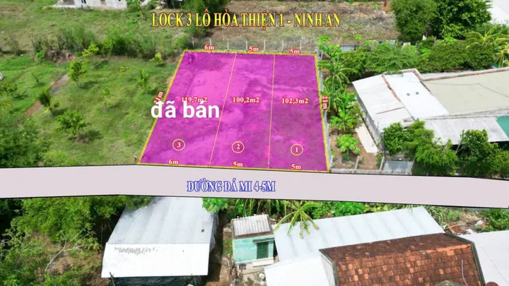 Đất full thổ cư Hòa thiện 1 Ninh An Ninh Hòa Khánh Hòa. LH 0938156791 Hiếu