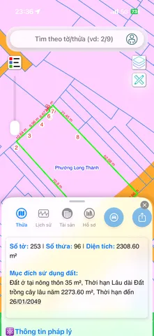 Bán đất 2309m² 35 tỷ tại Xã Long An Huyện Long Thành