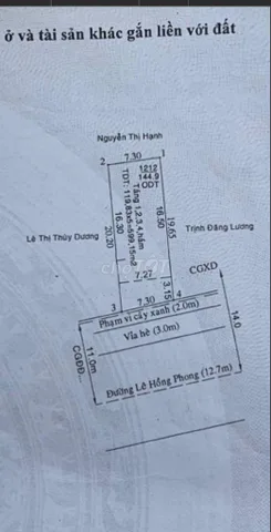 Mặt tiền kinh doanh đường Lê Hồng Phong - kinh doanh đa ngành. DT 145m
