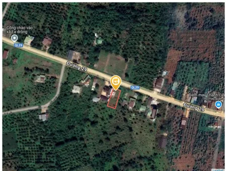 Bán đất 629.8m² ngang 15m giá 2.75 tỷ tại Xã Ea Drông Thị xã Thị Xã Buôn Hồ