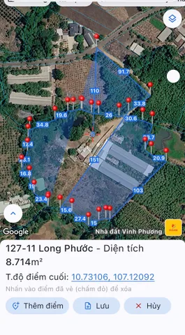 Bán đất 17857.3m² 30.36 tỷ tại Xã Bàu Cạn Huyện Long Thành