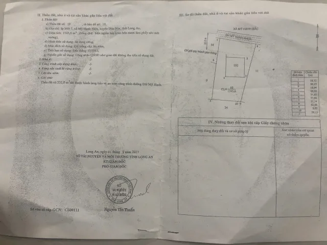 Bán đất 400m² full thổ cư ngang 10m giá 12 tỷ tại Xã Mỹ Hạnh Nam Huyện Đức Hòa