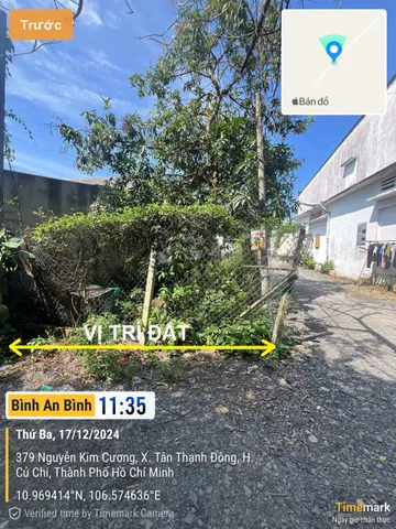 Bán đất Tân Thạnh Đông, Củ Chi, đường xe tải cách Nguyễn Kim Cương 100m, 5x20m, 100m2, 1.6 tỷ