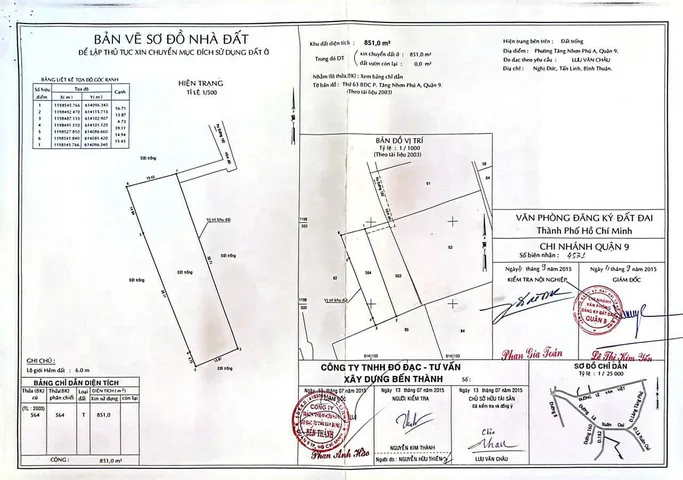 Bán đất 8437.7m² 16 tỷ tại Phường Tăng Nhơn Phú A Quận 9