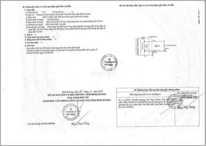 Bán đất mặt tiền đường kinh doanh bạch đằng tdm bình dương Dt 9x20 nở