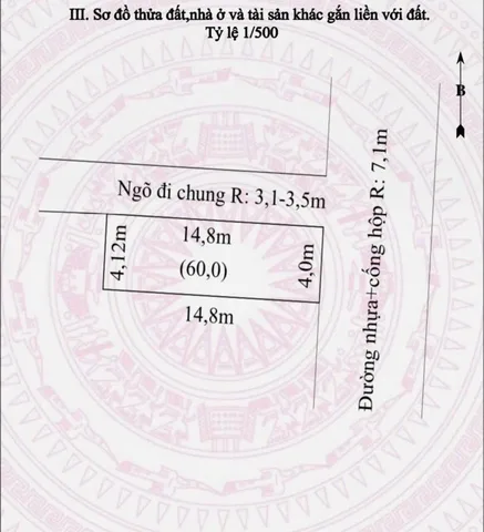 Bán đất 60m². mặt đường 7m. 3.33 tỷ tại Xã Hoa Động Huyện Thuỷ Nguyên. liên hệ 0362558882