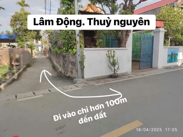 Rẻ nhất lâm động Thủy Nguyên dt 50m ngang 4 giá chỉ 7xxtr lh ngay 0382341632 em Liên