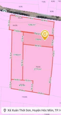 Bán đất 6400m² 60 tỷ tại Xã Xuân Thới Sơn Huyện Hóc Môn