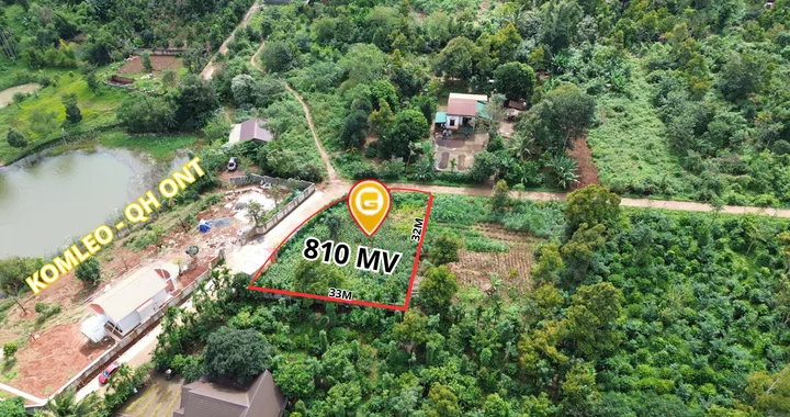 Bán đất view hồ Kom Leo 804.6m² ngang 47m giá 4.2 tỷ tại Xã Hòa Thắng Thành phố Buôn Ma Thuột